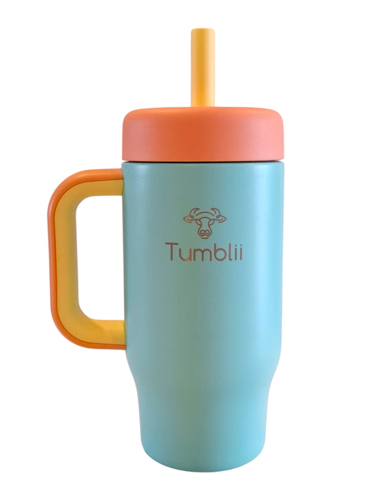 Blue stainless steel tumblii toddler tumbler